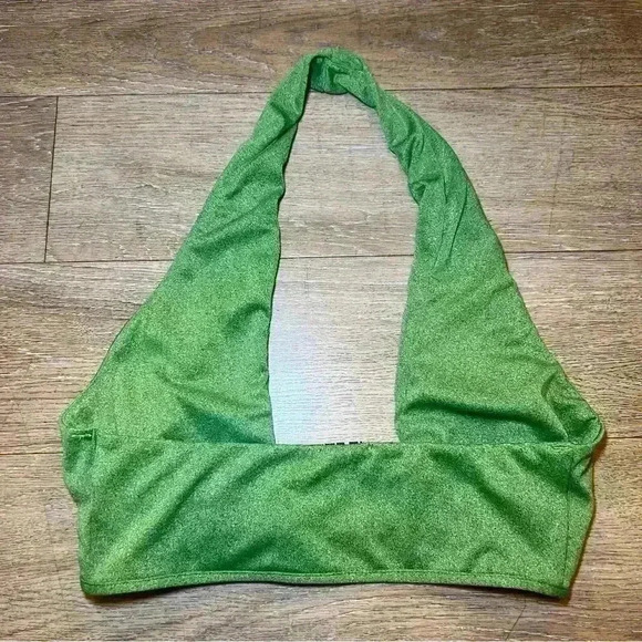 Women's Green Crop-top size medium - Picture 2 of 3